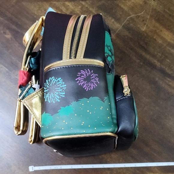 Loungefly Disney Parks Tiana's Bayou Adventure Mini Backpack - Green & Black - Picture 5 of 8